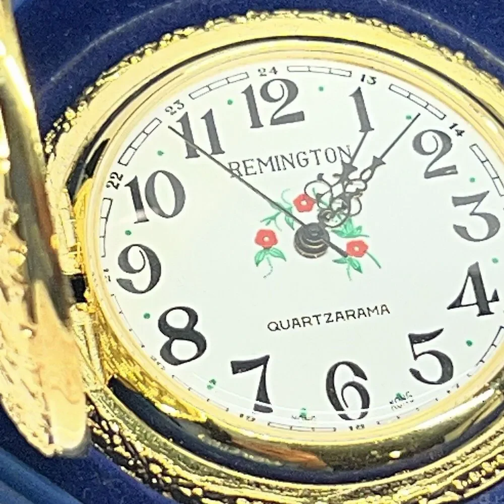 VTG Remington Quartzarama Pocket Watch w/ 12